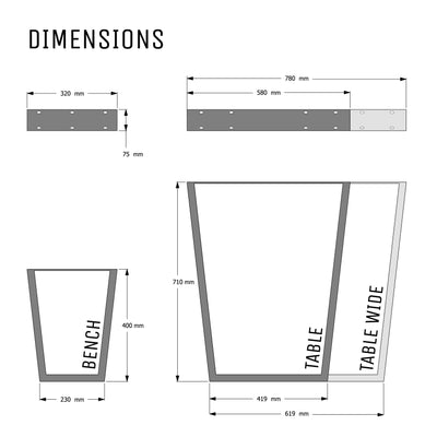 dimensions